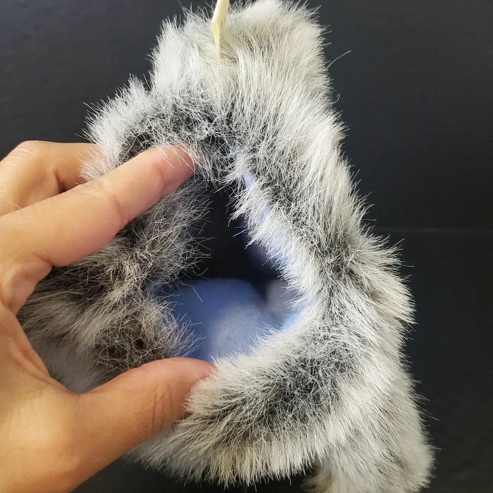 Gray Terrier Schnauzer Furry Full Body Hand Puppet 8
